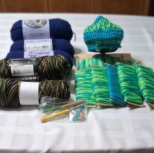 Assorted Yarn and Knitting Accessories